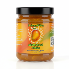 Mangový džem extra, 70 % ovoce, Dužina a Šťáva